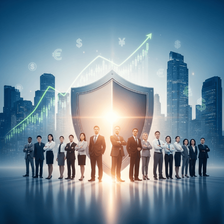 Various business insurance types shielding entrepreneurs from financial risks.